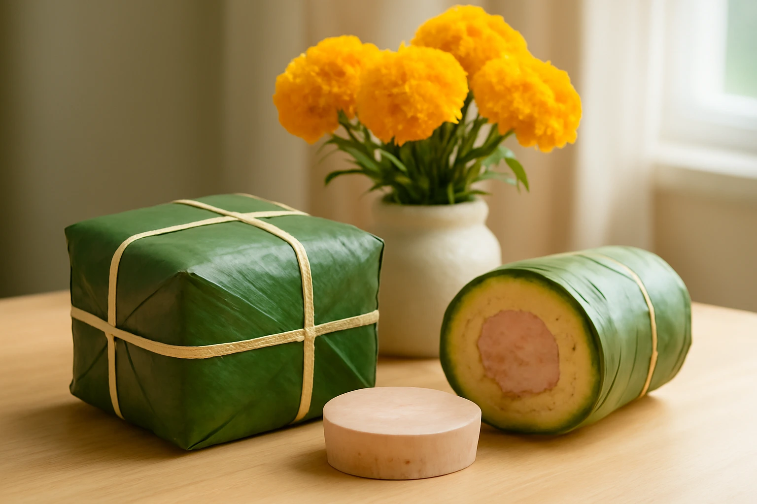 Bánh chưng, bánh tét, giò lụa trên mâm cúng Tết: chọn, bày và nhận biết khi đã hỏng