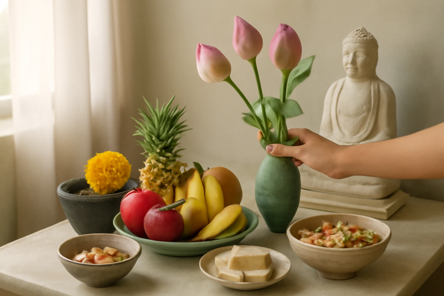 Mâm cúng rằm tháng Bảy, lễ Vu Lan tại nhà: lễ chay dâng Phật, mâm cơm gia tiên và thứ tự cúng trong ngày