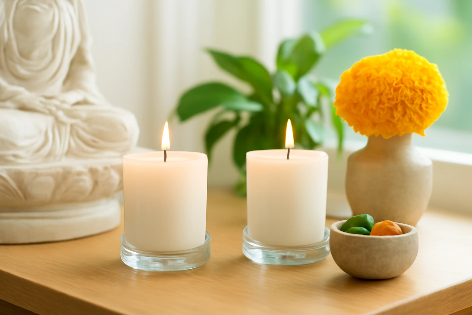 Nến cúng, đèn dầu, đèn điện trên bàn thờ: chọn loại nào, đặt ở đâu và phòng cháy cho chắc